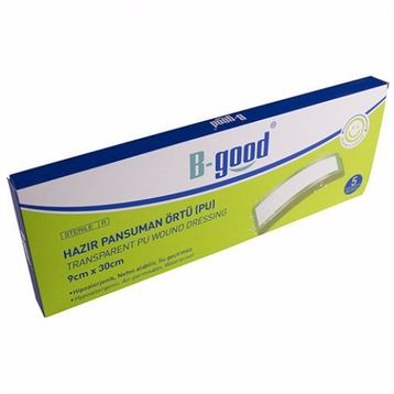 B-Good 9x30 5'li Örtü Şeffaf Hazır Pansuman