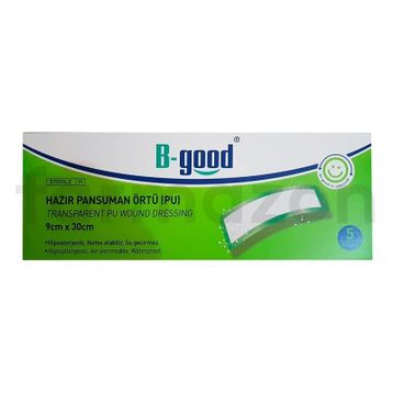 B-Good 9x30 5'li Örtü Şeffaf Hazır Pansuman