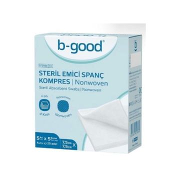 B-Good Steril Emici Spanç 25'li Kompres