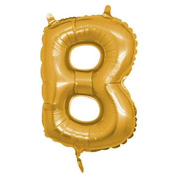 B Harf Altın 100 cm Folyo Balon