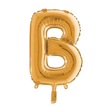 B Harf Altın 100 cm Folyo Balon
