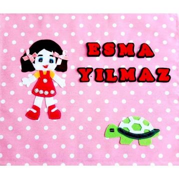 B.s.c Home Açık Pembe İsme Özel Beslenme Örtüsü