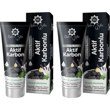 Bab-i Şifa Aktif Karbon 2x140 gr Bitkisel Diş Macunu
