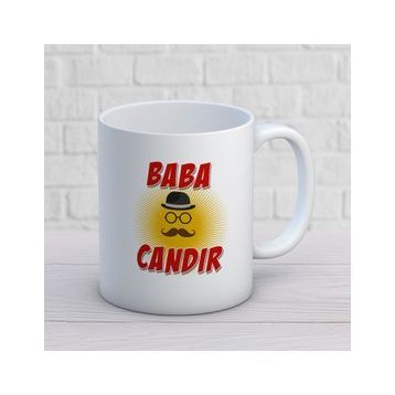 Babalar Günü Baba Candır İki Tarafı Baskılı Kupa