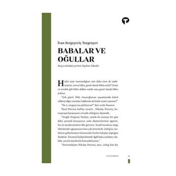 BABALAR VE OĞULLAR - IVAN SERGEYEVIÇ TURGENYEV (ISBN:9789753852739)
