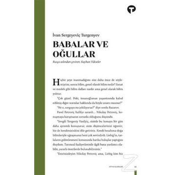 BABALAR VE OĞULLAR - IVAN SERGEYEVIÇ TURGENYEV (ISBN:9789755337258)