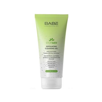 Babe Stop AKN Karma Yağlı Ciltler İçin 200 ml Peeling Etkili Temizleyici Jel