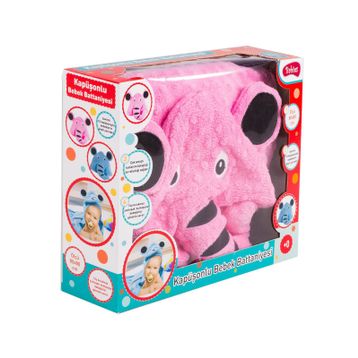 Babies Pembe Kapüşonlu Bebek Battaniyesi