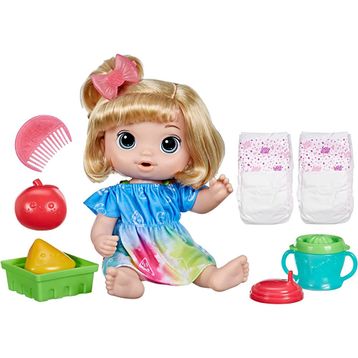 Baby Alive F7356 Bebeğimle Eğlenceli Meyveli Yudumlar Sarışın
