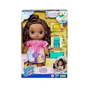 Baby Alive F7357 Bebeğimle Eğlenceli Yudumlar Esmer Oyuncak Bebek