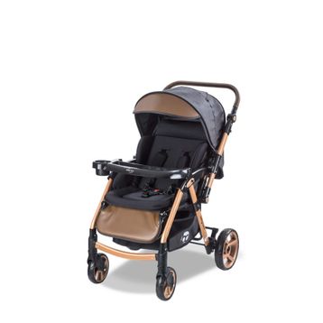 Baby Care BC 500 Combo Maxi Pro Gold Kahve Çift Yönlü Bebek Arabası