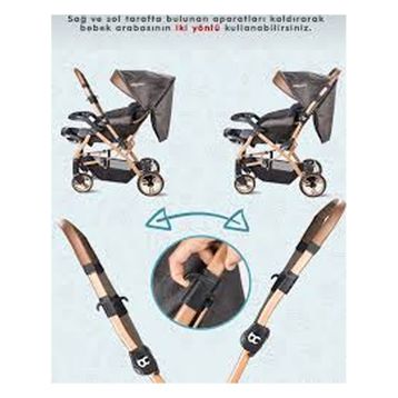 Baby Care BC65 Capron Çift Yönlü Gri Puset