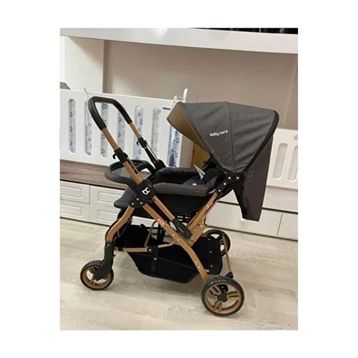 Baby Care Capron Gold Siyah Bebek Arabası