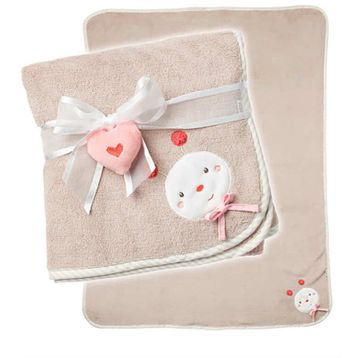 Baby Fehn 68641 Kahverengi Sevimli Bebek Battaniyesi
