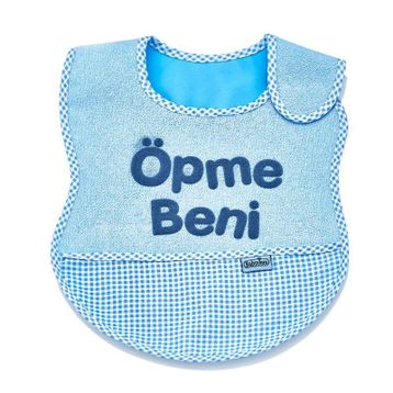 Baby Jem Lüks Mama Önlüğü Öpme Beni Mavi