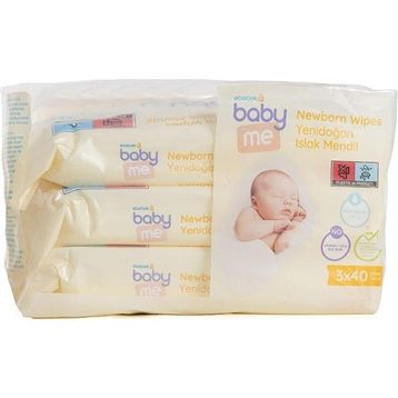 Baby Me 3x40 Adet Yenidoğan Islak Mendil