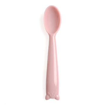 Baby Plus Lila Silikon Mama Kaşığı