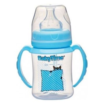 Baby Time 150 ml Silikon Uçlu Geniş Agız Kulplu Biberon