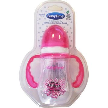 Baby Time 250 ml Damla Akıtmaz Kulplu Bardak