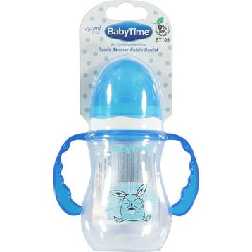 Baby Time 250 ml Damla Akıtmaz Kulplu Bardak
