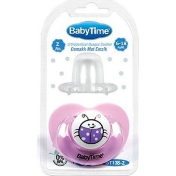 Baby Time Bt138-2 No:2 Korumalı Damaklı Mat Emzik