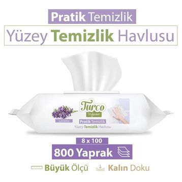 Baby Turco 100'lü Lavanta Temizliği Yüzey Temizlik Havlusu
