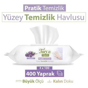 Baby Turco 100'lü Lavanta Temizliği Yüzey Temizlik Havlusu