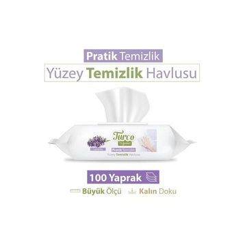 Baby Turco 100'lü Lavanta Temizliği Yüzey Temizlik Havlusu