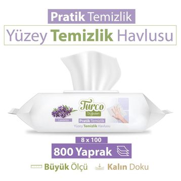 Baby Turco 100'lü Lavanta Temizliği Yüzey Temizlik Havlusu