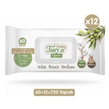 Baby Turco 60x12'li 720 Yaprak Islak Havlu