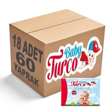 Baby Turco 60x18'li 1080 Yaprak Islak Havlu