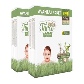 Baby Turco Doğadan Pofuduk No:5 Junior Bebek Bezi