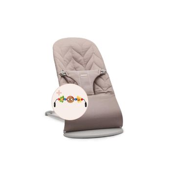 BabyBjörn Bliss Petal Cotton Sand Grey Oyuncaklı Ana Kucağı