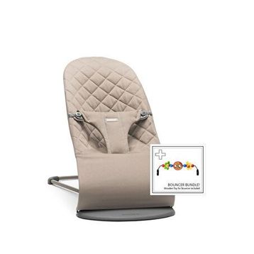 Babybjorn Bliss Woven Sand Grey Oyuncaklı Ana Kucağı