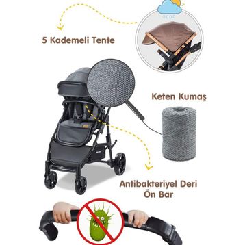 Babycare BC 340 Gri Bora Cross Travel Sistem Bebek Arabası