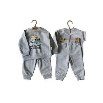 BabyCosy Organik 2'li Takım Gri Body