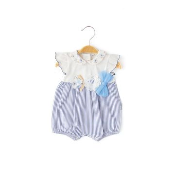Babydola 12734 Kız Bebek Kısa Kollu Çiçekli Tulum