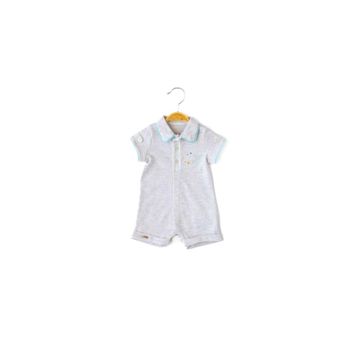 Babydola 13756 Erkek Bebek Kısa Kollu Yakalı Tulum