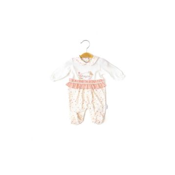 Babydola 13812 Kız Bebek Çiçekli Fırfırlı Tulum