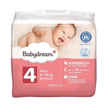 Babydream No:4 Maxi 40 Adet Bebek Bezi