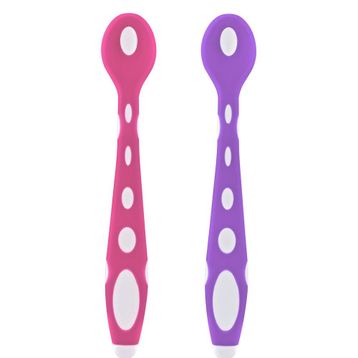 Babyjem 563 Pembe Mor Silikon Mama Kaşığı