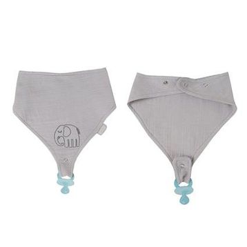 Babyjem 837 Gri Emzik Askılı Müslin Önlük