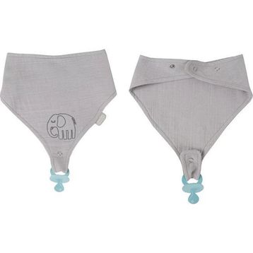 Babyjem 837 Gri Emzik Askılı Müslin Önlük