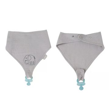 Babyjem 837 Gri Emzik Askılı Müslin Önlük