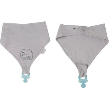 Babyjem 837 Gri Emzik Askılı Müslin Önlük
