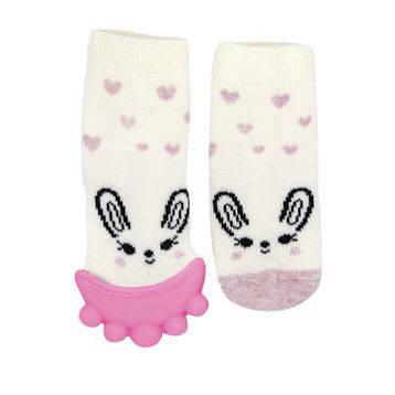 Babyjem 8681049216526 Diş Kaşıyıcılı Havlu Kız Bebek Çorap