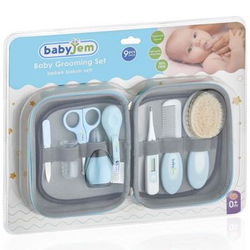 Babyjem 9 Parça Mavi Bebek Bakım Seti