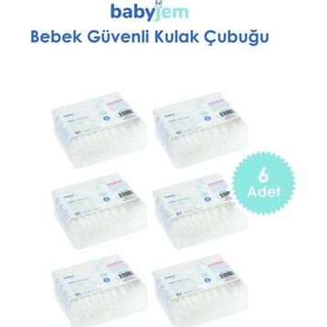 Babyjem 906 60 Adet 6'lı Bebek Kulak & Burun Çubuğu