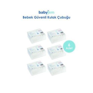 Babyjem 906 60 Adet 6'lı Bebek Kulak & Burun Çubuğu