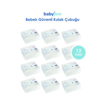 Babyjem 907 60 Adet 12'li Bebek Kulak & Burun Çubuğu